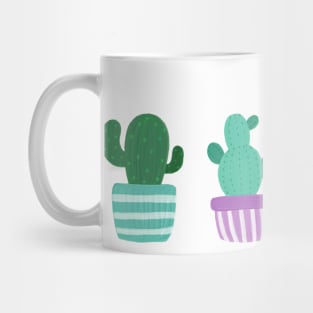 Fab Four: Funky Potted Cactus Set Mug